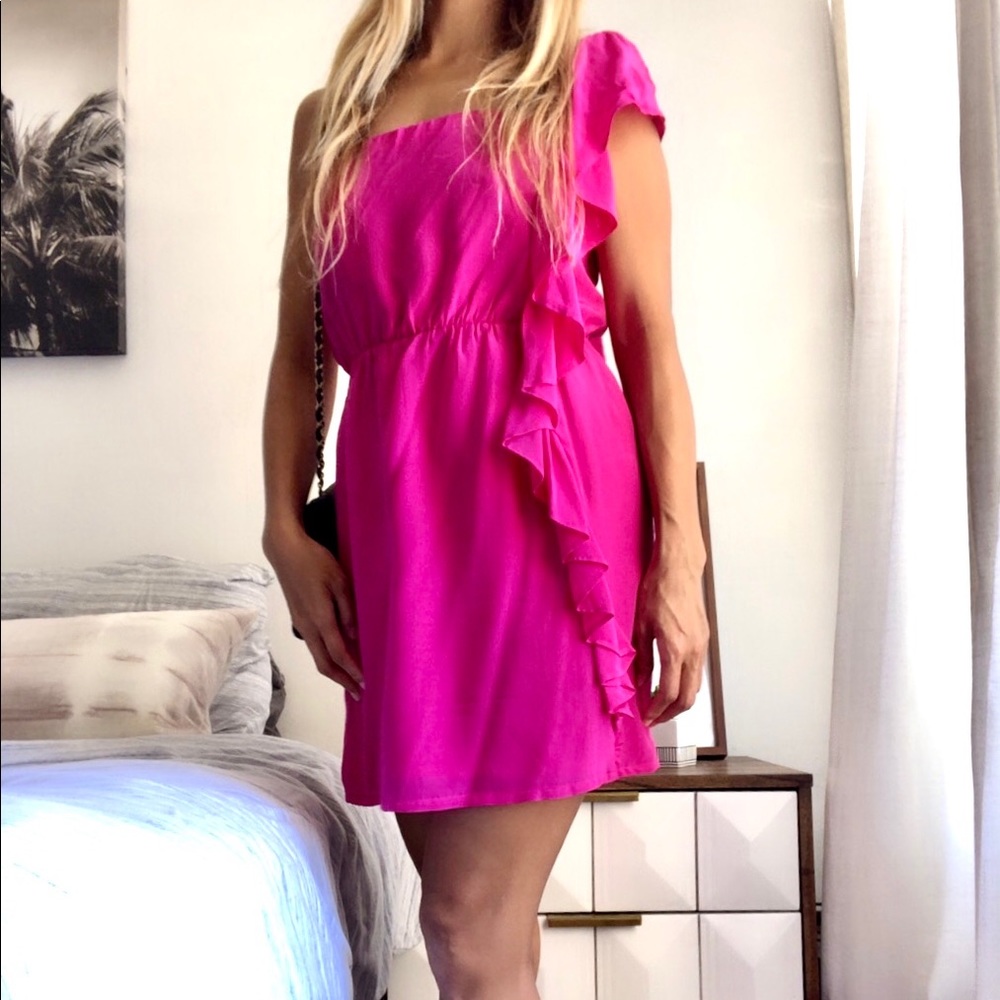 Marciano by Guess Silk pink mini dress